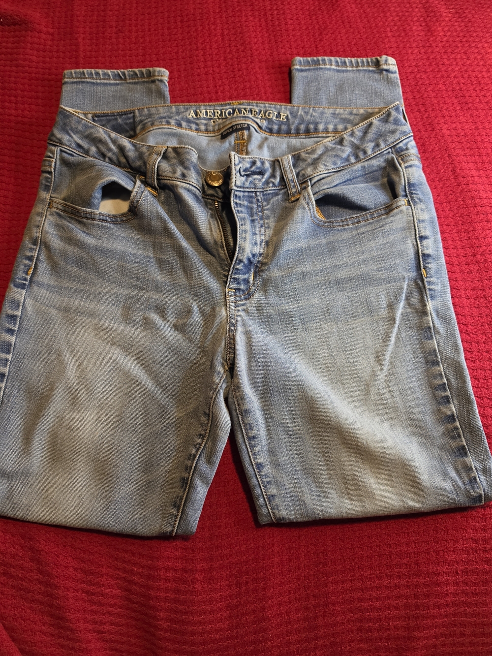 American Eagle Outfitters Light Blue Skinny Jeans
